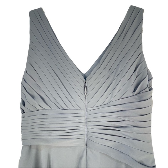 Azazie Short Dress Formal/Wedding/Graduation/Prom Dusty Blue Size A12 GUC - Picture 4 of 10